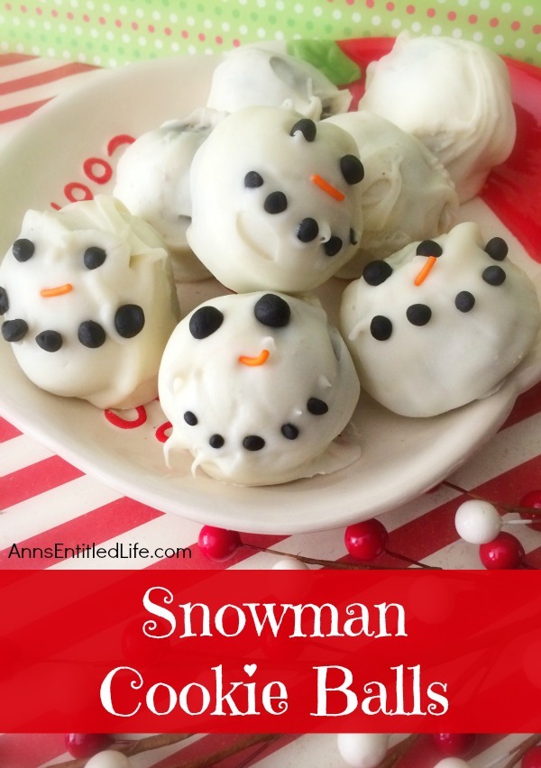 Snowman Cookie Balls Recipe