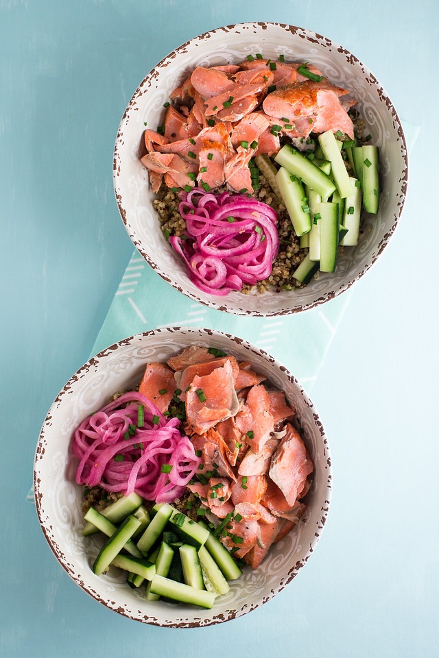 Salmon with Ginger Quinoa